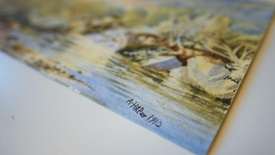 Watercolour attributed to Adolf Hitler