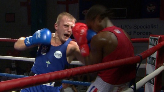 Forces Boxers Battle With Top Amateurs