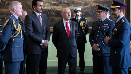 Emir of Qatar at Sandhurst CREDIT MOD 051224 