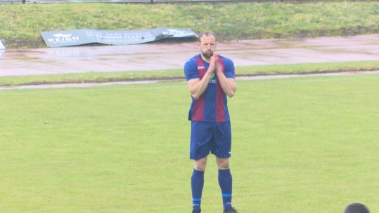 Cover image: Lieutenant Andy Todd playing for US Portsmouth in the last round. 