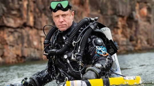 Andy Torbet British Army veteran stuntman adventurer outdoorsman skydiver cave diver CREDIT Martin Hartley