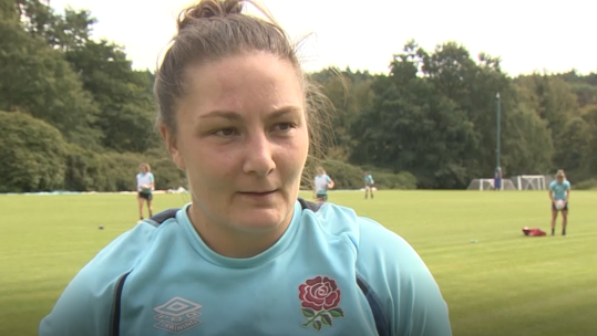 Flight Lieutenant Amy Cokayne will play for England at the Rugby World Cup. 