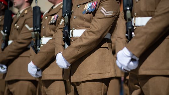 Anonymous - British soldiers bid farewell in Gutersloh 130519 CREDIT PA