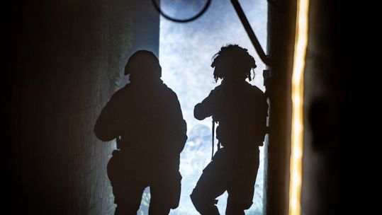 Army reservists on exercise