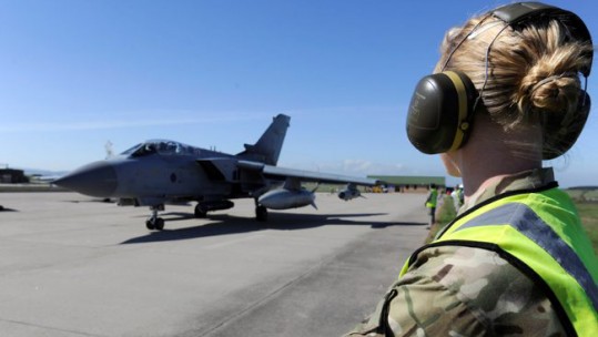 Anonymous female servicewoman