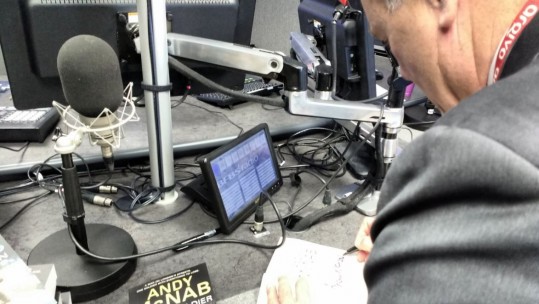 Andy McNab Former SAS Turned Author Forces Radio BFBS Cadet Takeover Pic Tim Humphries
