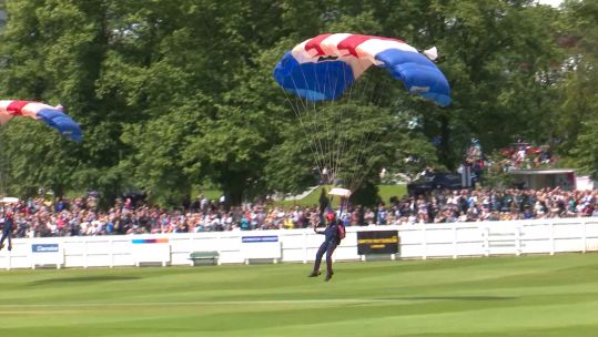 Armed Forces Day Northern Ireland parachuting.
