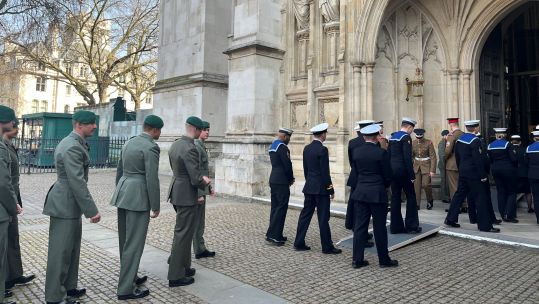 Armed Forces paid Tribute to Dame Vera Lynn at Westminster Abbey 21032022 BFBS.jpeg
