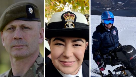 From left to right - Lt Col Keith Spiers, PO Jessica Metcalfe and SAC Shona Brownlee - have all been included on the list