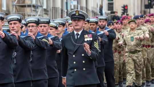 ArmedForcesGlasgowAlamy