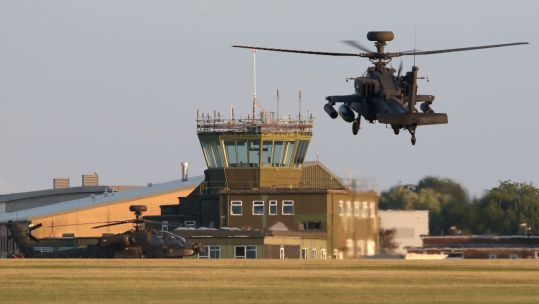 File photo of Apaches at Wattisham Airfield