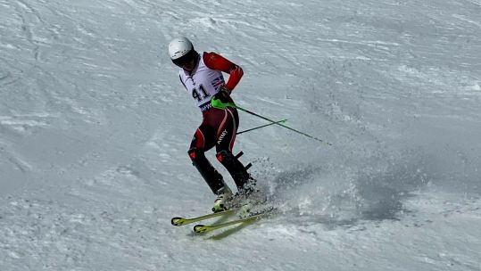 Army Alpine athlete in action at Meribel 2023 Credit BFBS DATE 12032023.jpg 