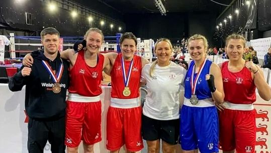 Army Boxers at GB Elite Three Nations medals Credit British Army Sport Date UNKNOWN.jpg