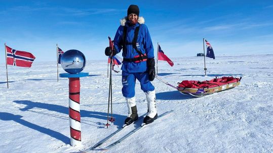 Army Officer 'Polar Preet' Chandi during solo expedition in Antarctica after reaching the South Pole 03012022 CREDIT Preet Chandi.jpg