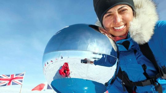 Army Officer 'Polar Preet' Chandi during solo expedition in Antarctica when she reached South Pole 03012022 CREDIT Preet Chandi.jpg