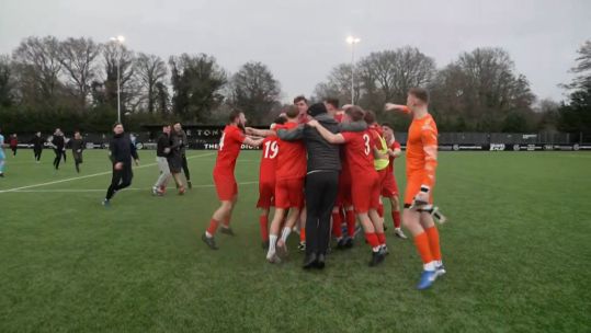 Army U23s celebrate winning Inter Services Credit BFBS DATE 19022025.jpg 