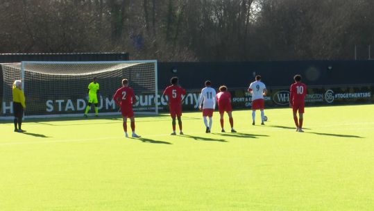 Army U23s penalty Jack Lowe v Bracknell Credit BFBS DATE 30012025.jpg
