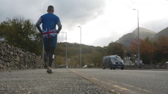 Army Veteran Carl Shadrake runs marathon man challenge for charity 161020 CREDIT BFBS.jpg 