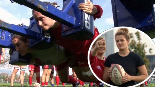 Army Women rugby training