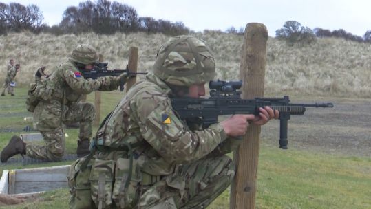 Army recruits in Scotland completing their Phase One training