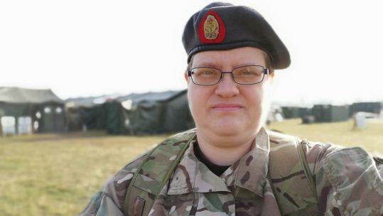 Army reservist and NHS nurse Rachel Reynolds