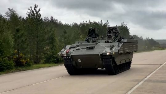 Army's new Ares reconnaissance vehicle on the move 