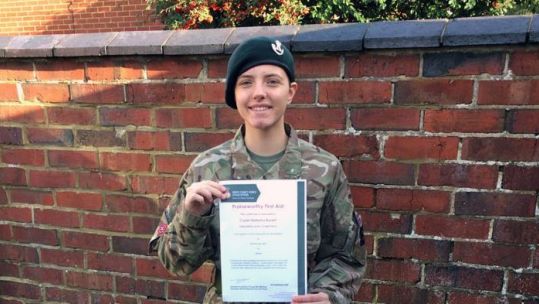 Army Cadet Lance Corporal Natasha Bryant of Nivelle Company BFBS Radio Cadet Of The Week
