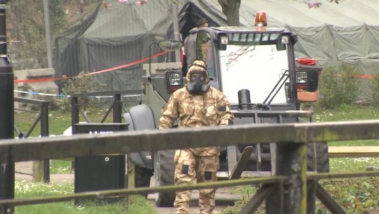 Cleanup operation in Salisbury.
