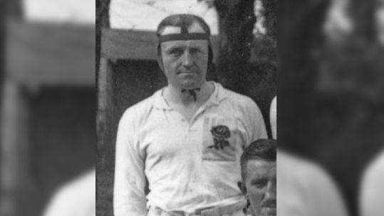 Arthur Harrison played as a prop and went on to serve with the Royal Navy (Picture: World Rugby Museum).