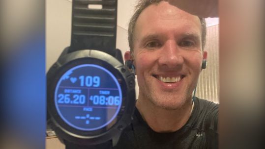 Ash Alexander-Cooper with watch after hotel marathon