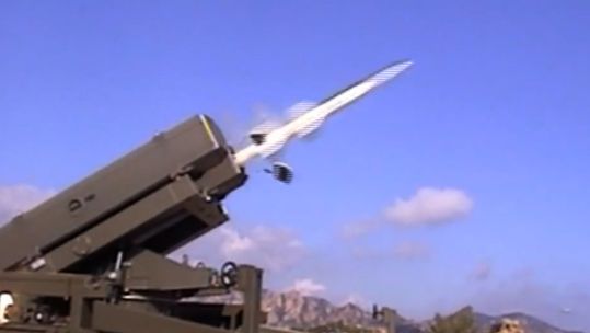 Aspide missiles firing CREDIT MBDA
