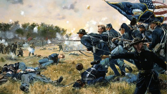 Attack of the 1st Minnesota at Gettysburg from national guard