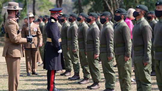 Attestation parade taking place for Gurkha recruits in Nepal