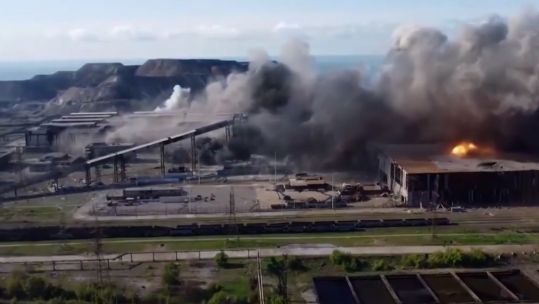 Azovstal steel works in Mariupol Ukraine Unknown date CREDIT Azov Media