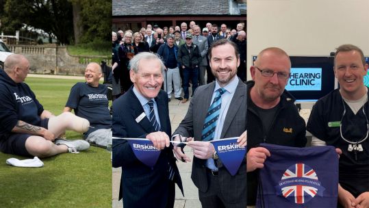 BFBS Big Salute Previous 2021 Grant Winners Blesma The Limbless Veterans Erskine UK Veterans Hearing Foundation