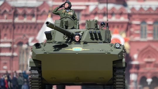 The BMD-4 is an amphibious infantry fighting vehicle that's designed to transport airborne troops