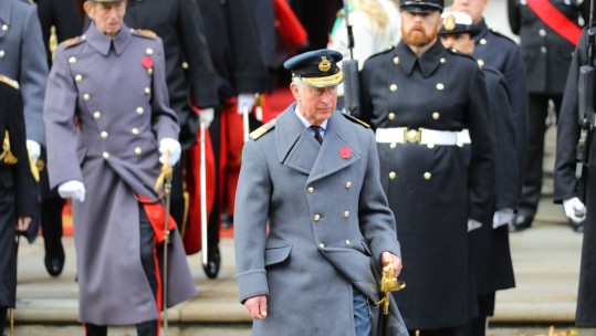 Prince Charles Remembrance Sunday 2017 - CREDIT: MoD