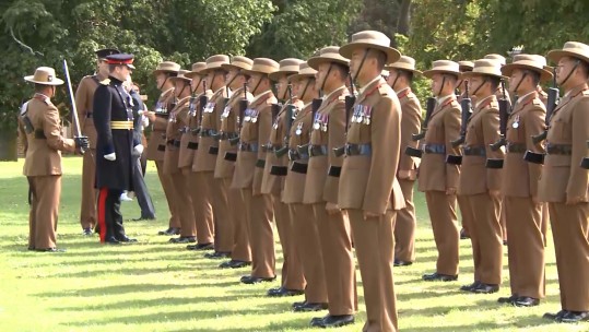 Soldiers from the Brigade of Gurkhas.
