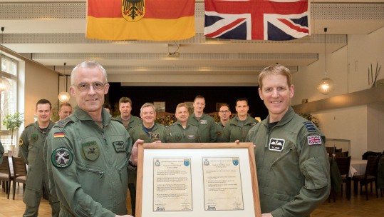 Colonel Ludger Bette and Gp Capt Tim Jones