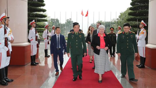Baroness Goldie visited Vietnam to attend the 4th defence policy dialogue and meet Vice Minister Chien 31032023 CREDIT MOD