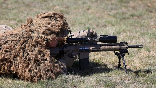 Battalion Scots Guard hosted Armoured Infantry Brigade Sniper Competition Wiltshire 26042021 CREDITS BRITISH ARMY