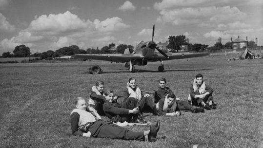 Battle of Britain No 32 Squadron taken at RAF Hawkinge
