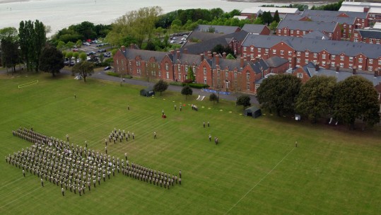 Royal Marines Prepare For Beating Retreat 