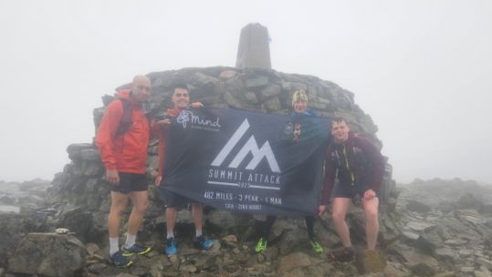 Royal Marine Ben Clough raises thousands for charity through his 'Summit Attack' (Picture: Ben Clough Three Peaks Challenge).