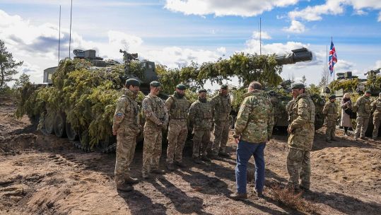Ben Wallace visted soldiers in Finland during Exercise Arrow 22 partnered with Joint Expeditionary Force allies 04052022 CREDIT MOD Crown Copyright.jpg