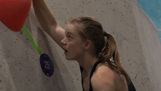 Bex Capewell UKAF Bouldering Trials CREDIT BFBS DATE 15112024.jpg