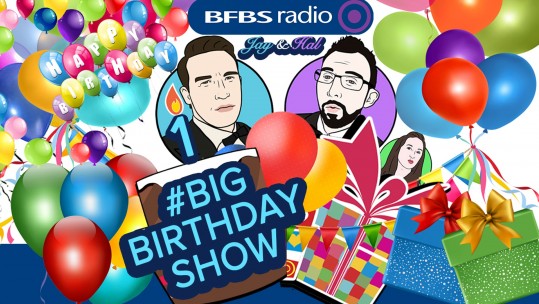 Big Friday Show Big Birthday Show Jay James Hal Stewart Laura Skitt Forces Radio BFBS
