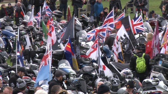 Bikers at the National Memorial Arboretum 