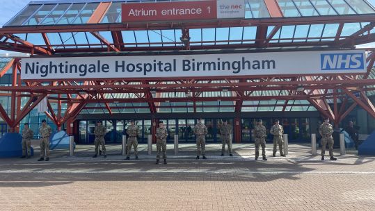 Birmingham Nightingale Hospital 08042020 CREDIT BFBS