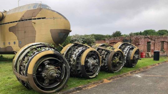 Blackburn Beverley XB259 "Big Bev" is being transported to her new home in pieces (Picture: Solway Aviation Museum)